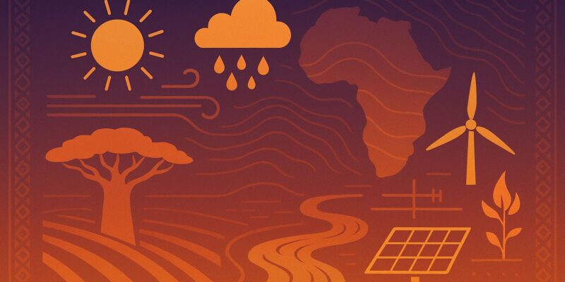 Visual representation of Africa’s energy transition, highlighting renewable energy and sustainability